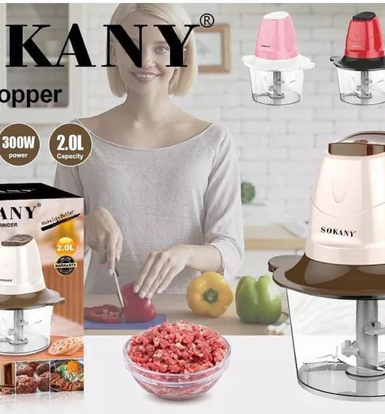 Sokany Stainless steel food chopper meat grinder and shredder image