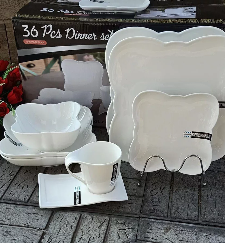 36-Piece Butterfly-Shaped Fine Dinnerware Set image