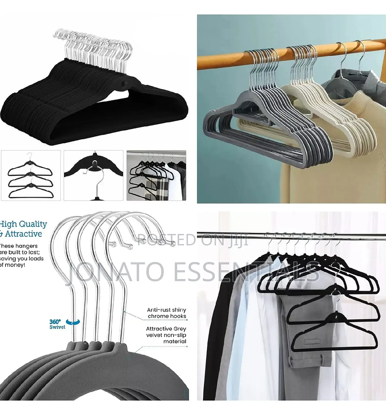 10pc Non Slip Velvet Clothes Hangers image