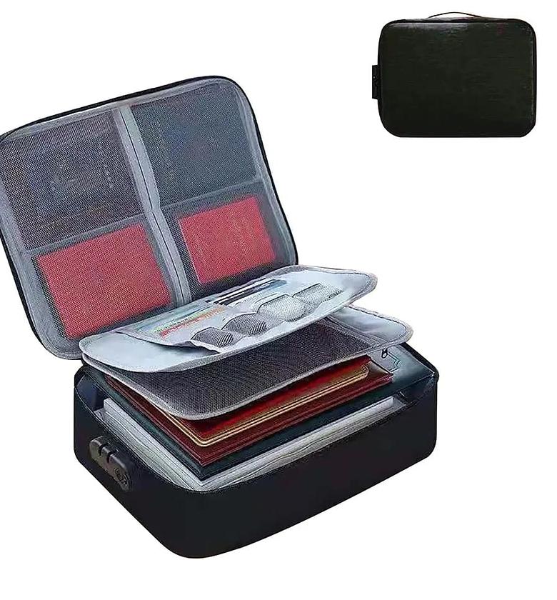 Fireproof Waterproof Document Bag With Lock, Fire Safe image