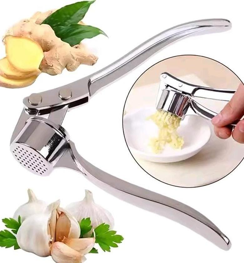 Stainless Steel Garlic Crusher, Garlic Press image