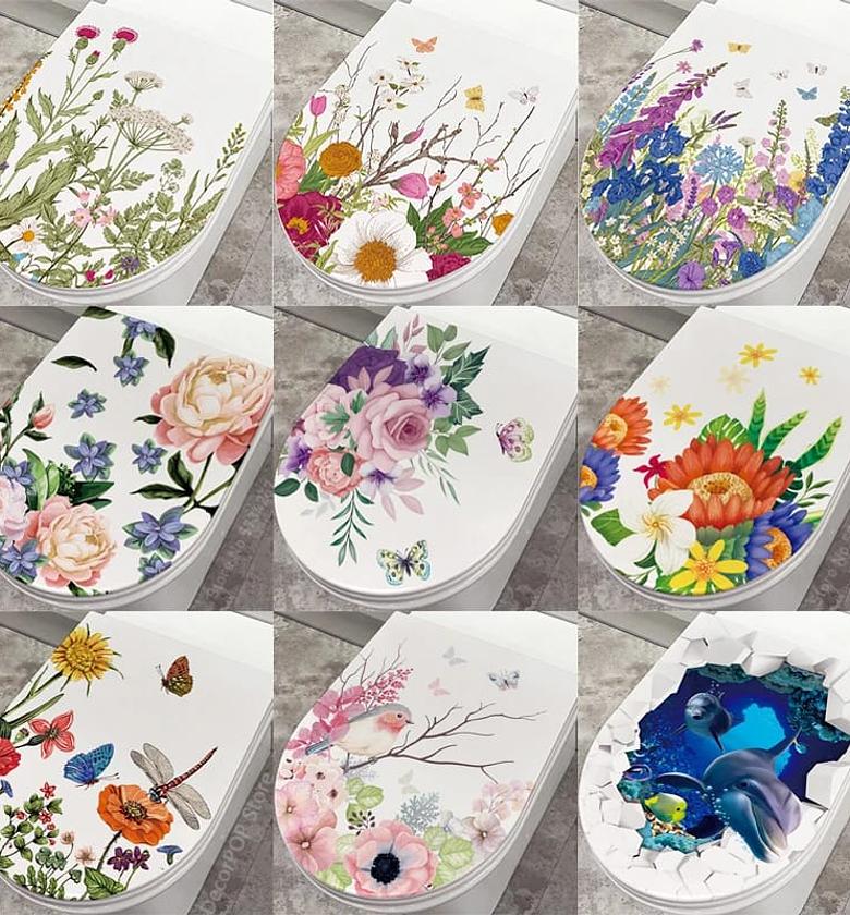 Bathroom Toilet Stickers image