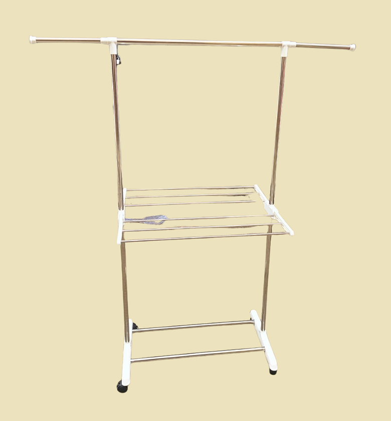 H-type stainless steel floor coat rack image