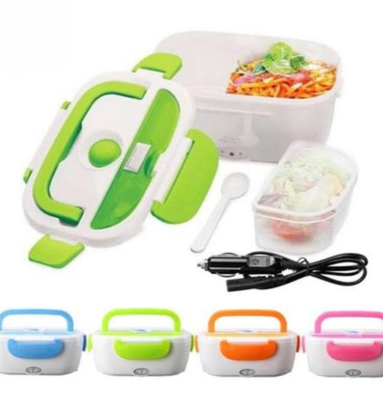 LUNCH BOX. Electric Heated Lunch Box Food Warmer With Partitions image