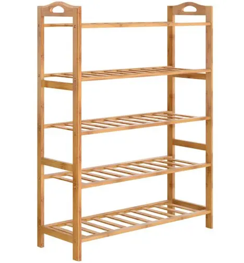 Multi-Tier Wooden Shoe Rack – 4, 5 & 6 Layers image