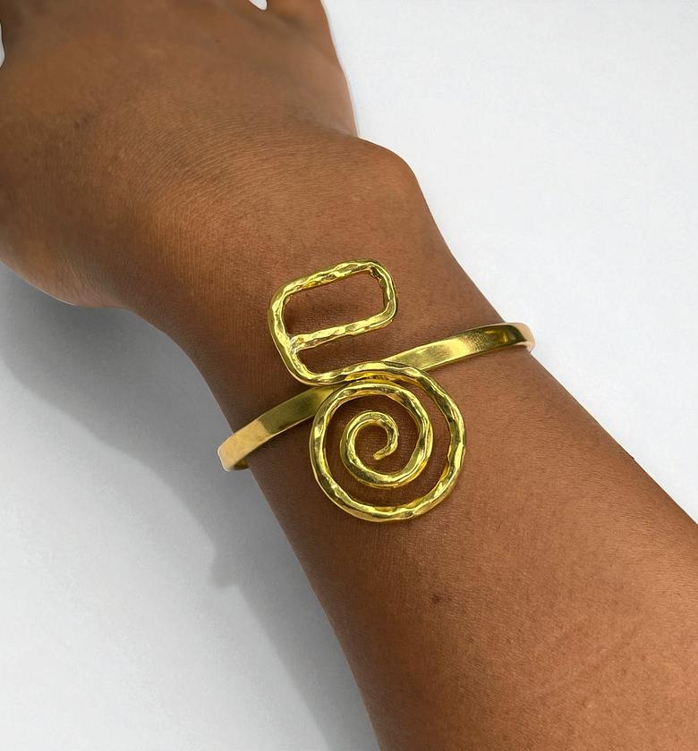 Jelani Brass Bracelet Adjustable image