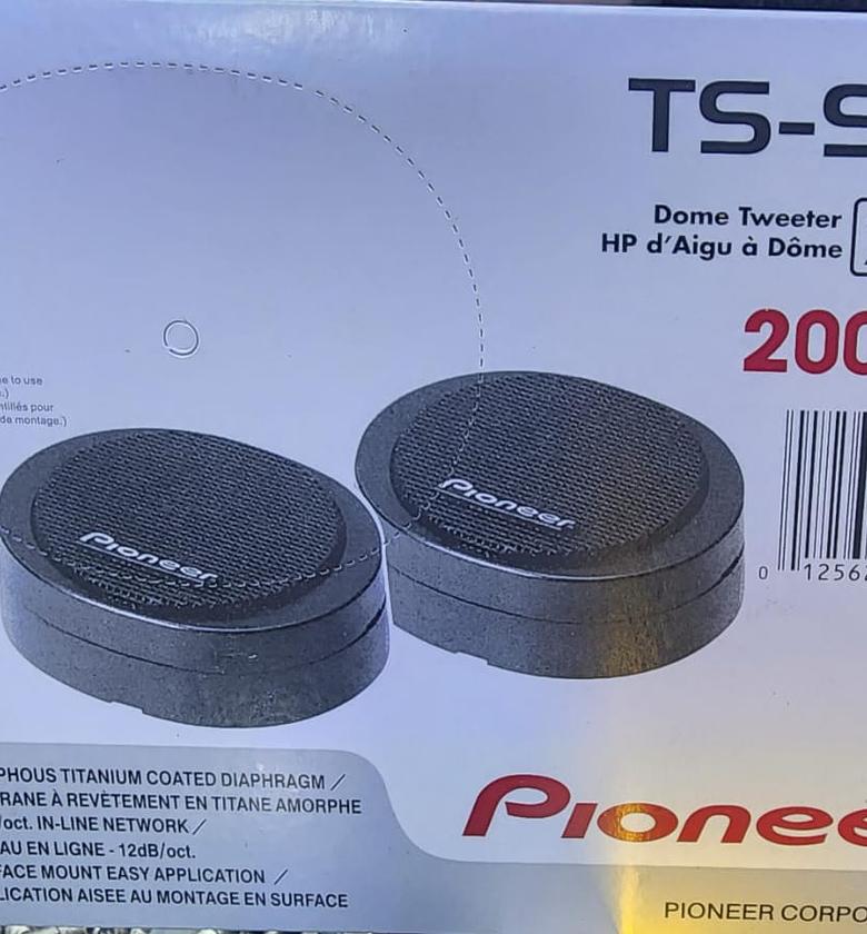 Car Speaker. Pioneer TS-S20 20mm High-Power Component Dome Tweeter.  image