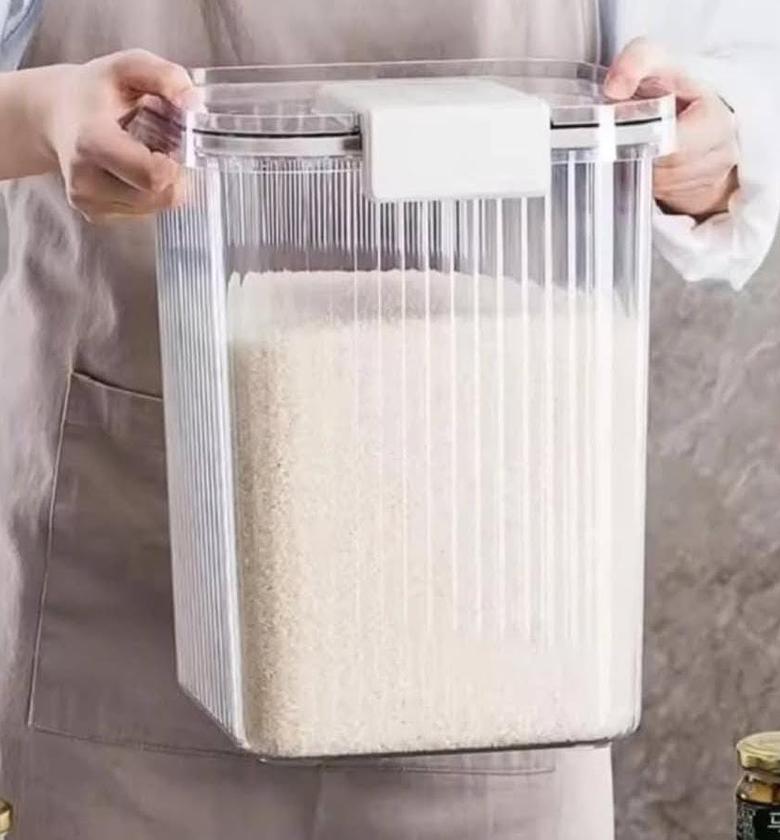 Acrylic cereal/food storage container. image