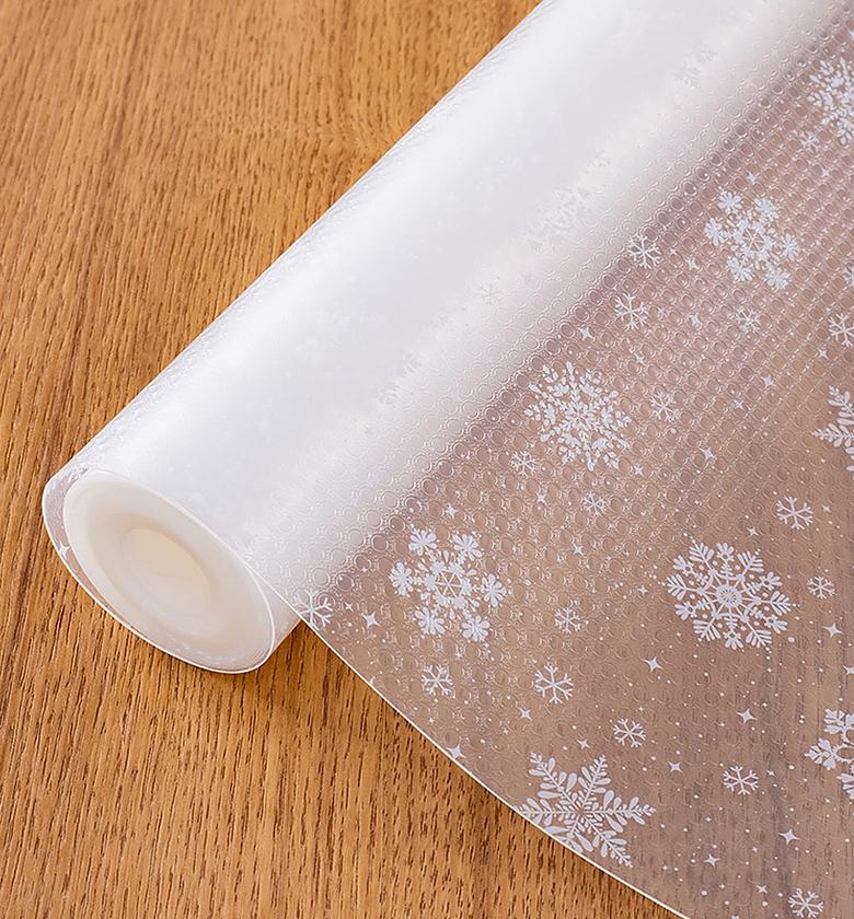 Snowflake Print Drawer & Shelf Liner – 45cm by 500cm image