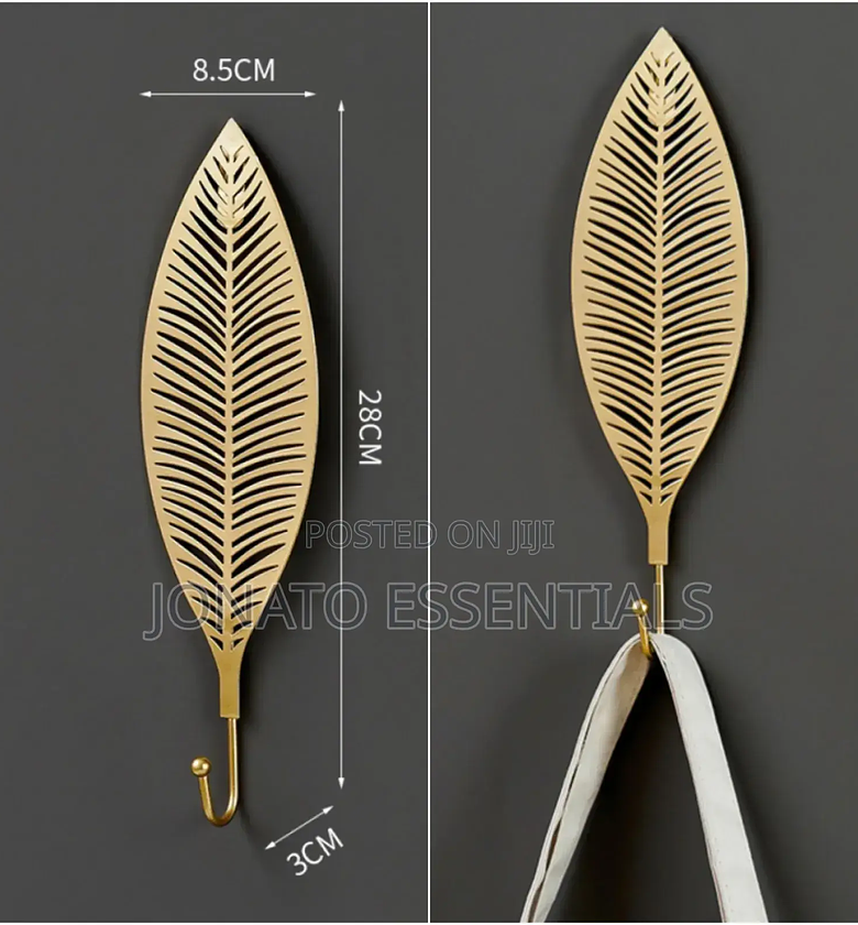 Wrought Iron Leaf Shape Multipurpose Hook image