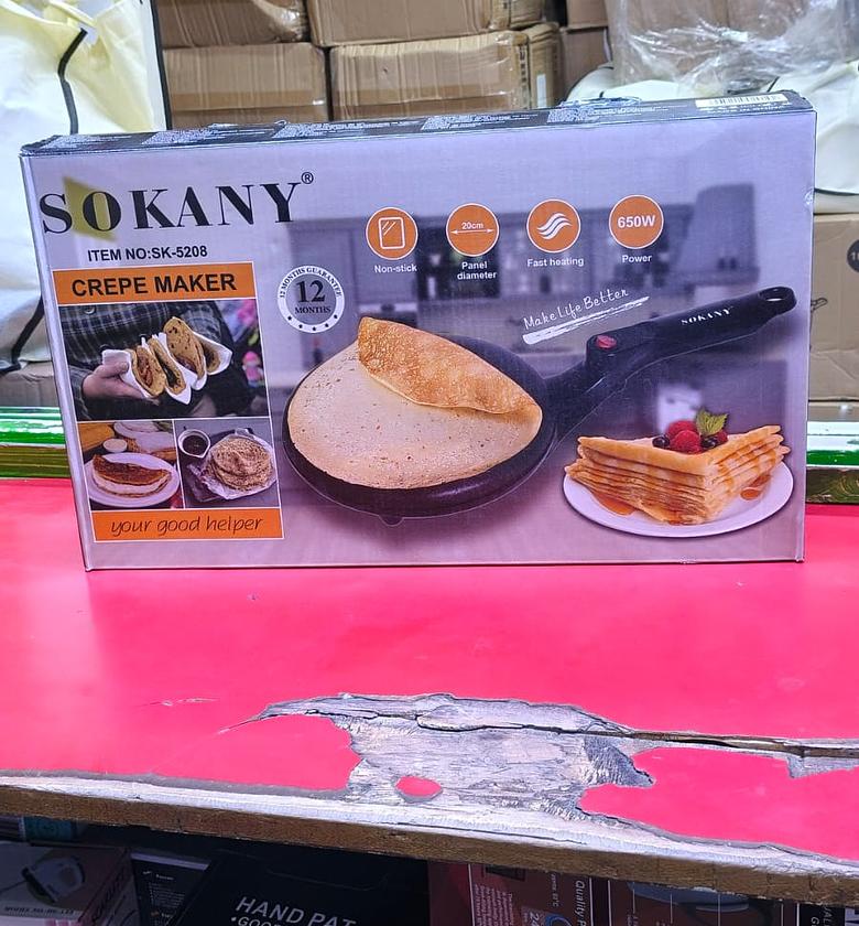  Sokany SK-5208 Electric Crepe Maker.  image