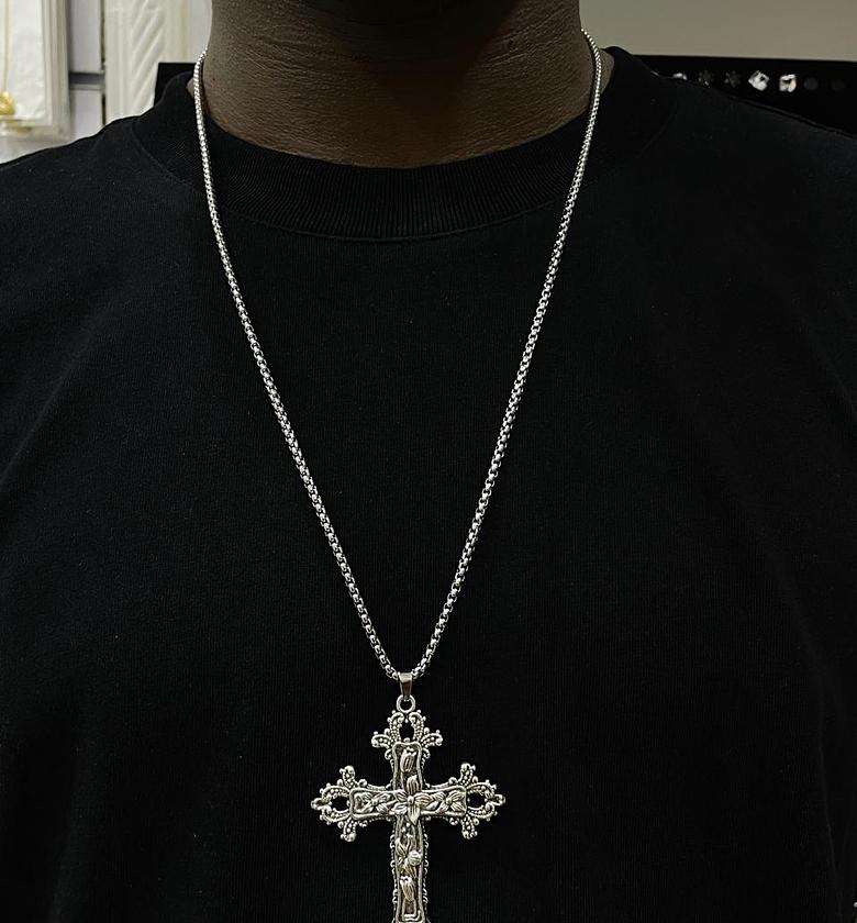 Ornate Cross Pendant Chain  image
