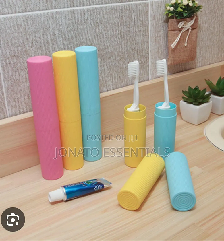 Travel Toothbrush Holder Case Portable Storage Tube image