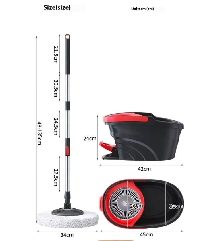 Pedal Spin Mop & Bucket Set. image
