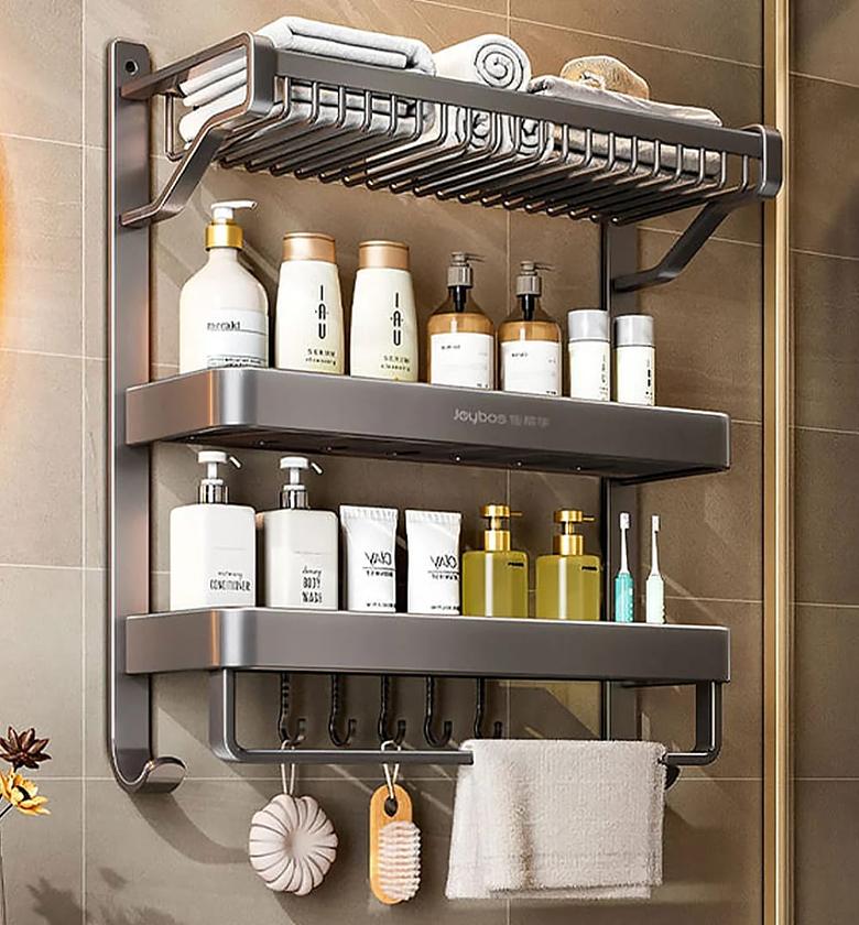Corrosion-Resistant 3-Tier Aluminum Bathroom Organizer image