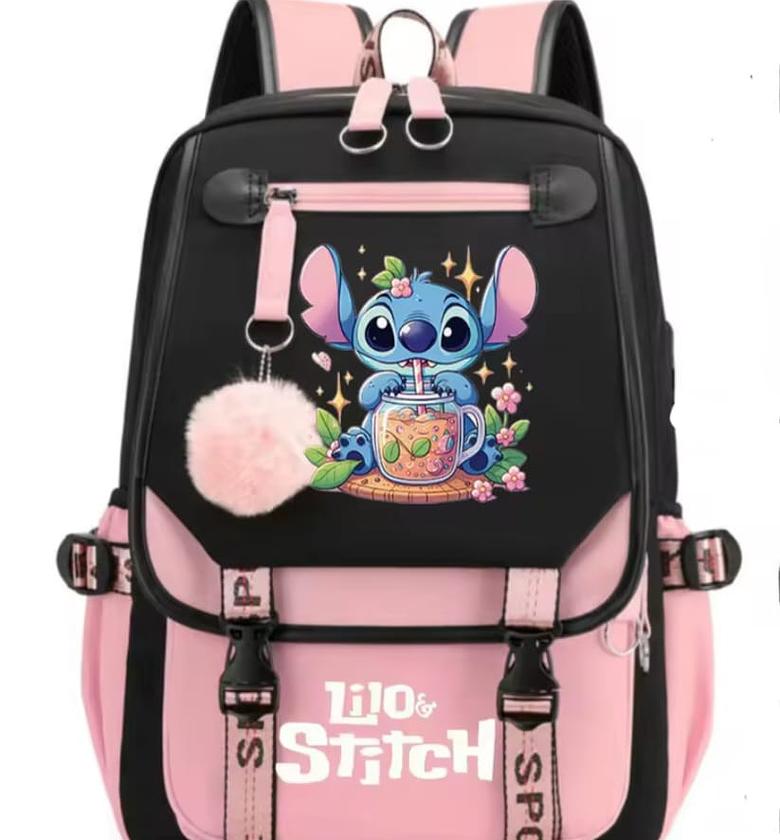 Lilo & Stitch themed School Backpack - grade 4 upwards. image