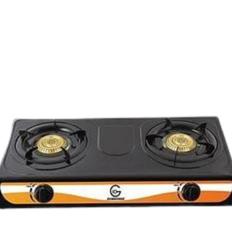 COOKTOP. Eurochef Table Top Stainless Steel 2 Burner Gas Cooker Plus 6kg Regulator And Pipe image