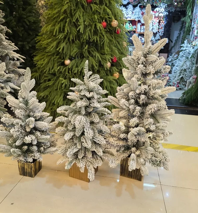 TriGlow 3-Piece Pre-Lit Mini Christmas Tree Set image