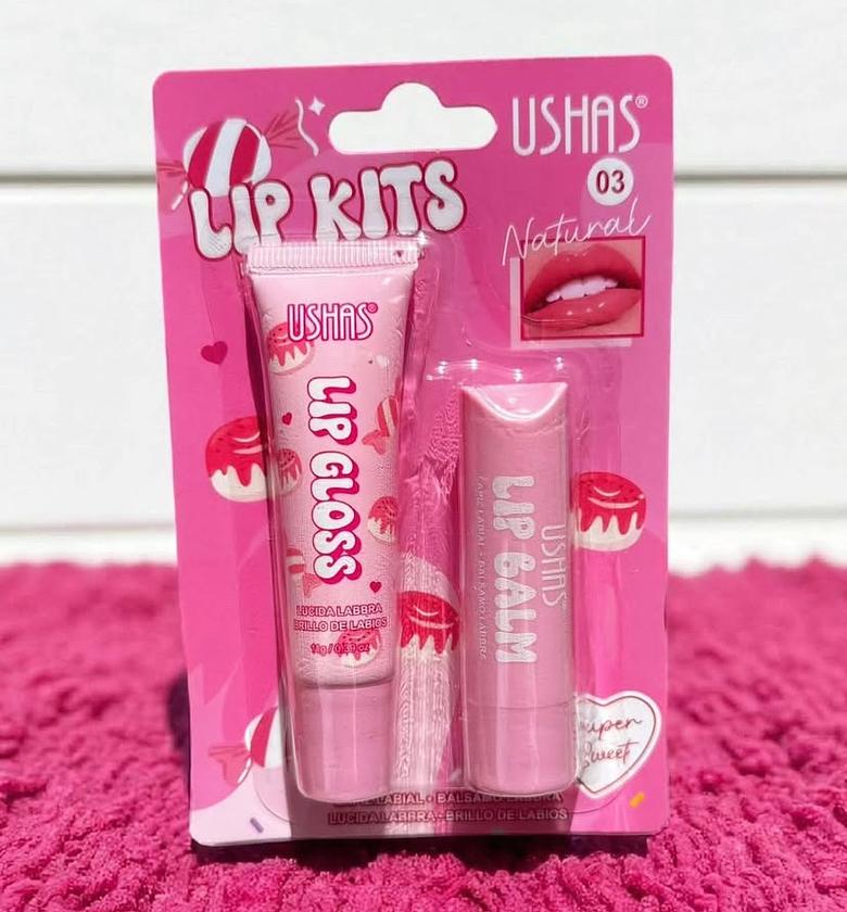 Moisturizing lip gloss and lip balm set image
