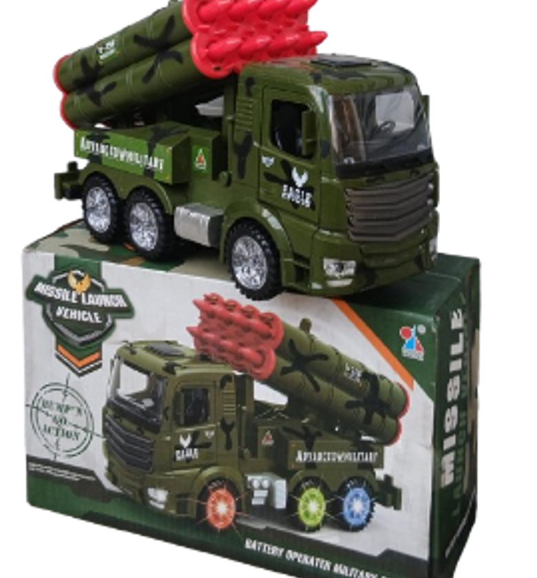 Missile launch vehicle with lights and music Battery Powered image