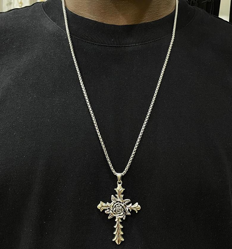 Rose Cross Pendant Chain  image