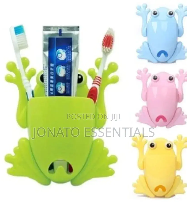 Frog Shaped Toothbrush and Toothpaste Holder image