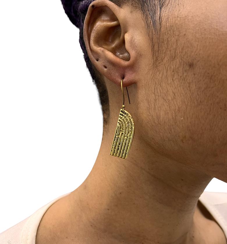 Lumka Brass Earrings  image