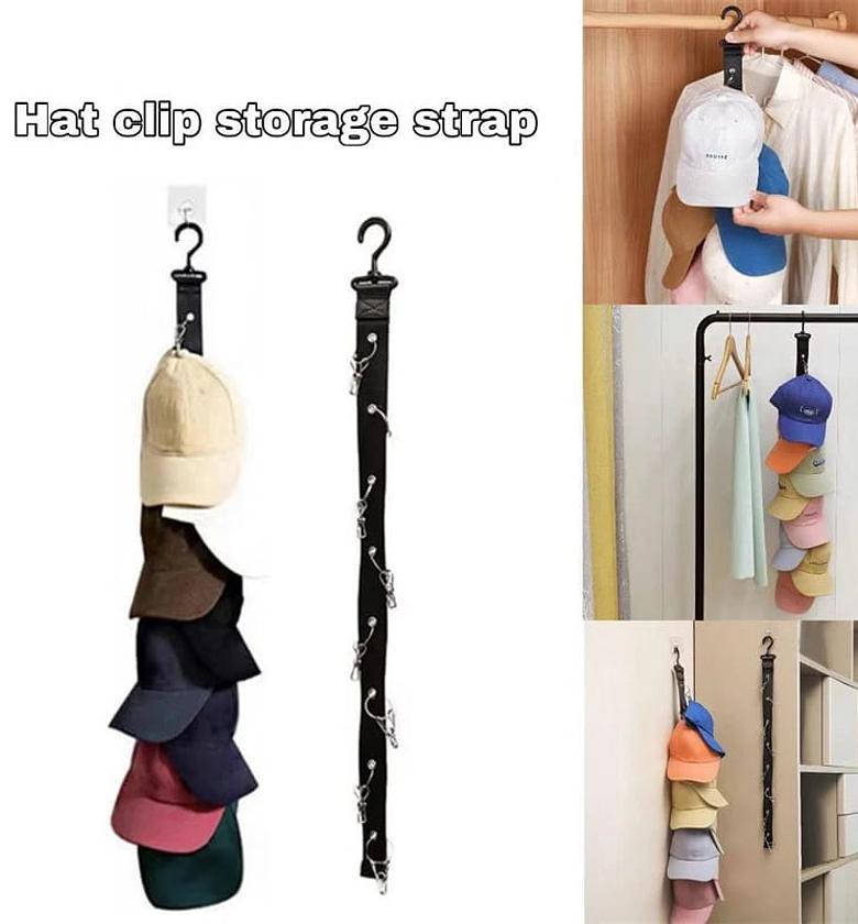 8 Clip Hats and Caps Organizer With 8 Clips image