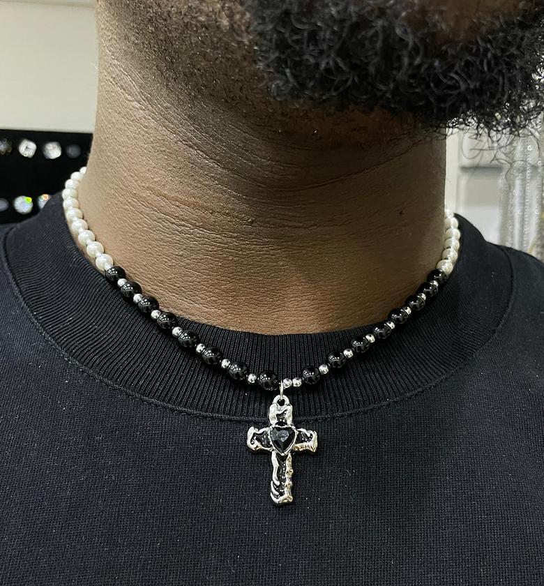 Divine Grace Stainless Steel Cross Chain image