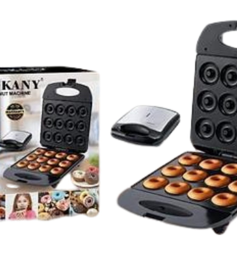 DONUT MAKER. Sokany Double-sided Heating Non-stick Coating Electric Donut Maker Machine-12 slots image