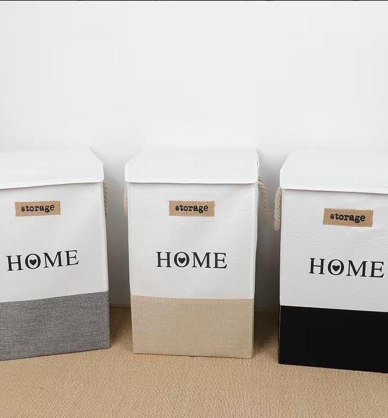 Household Laundry Hamper with Lid image