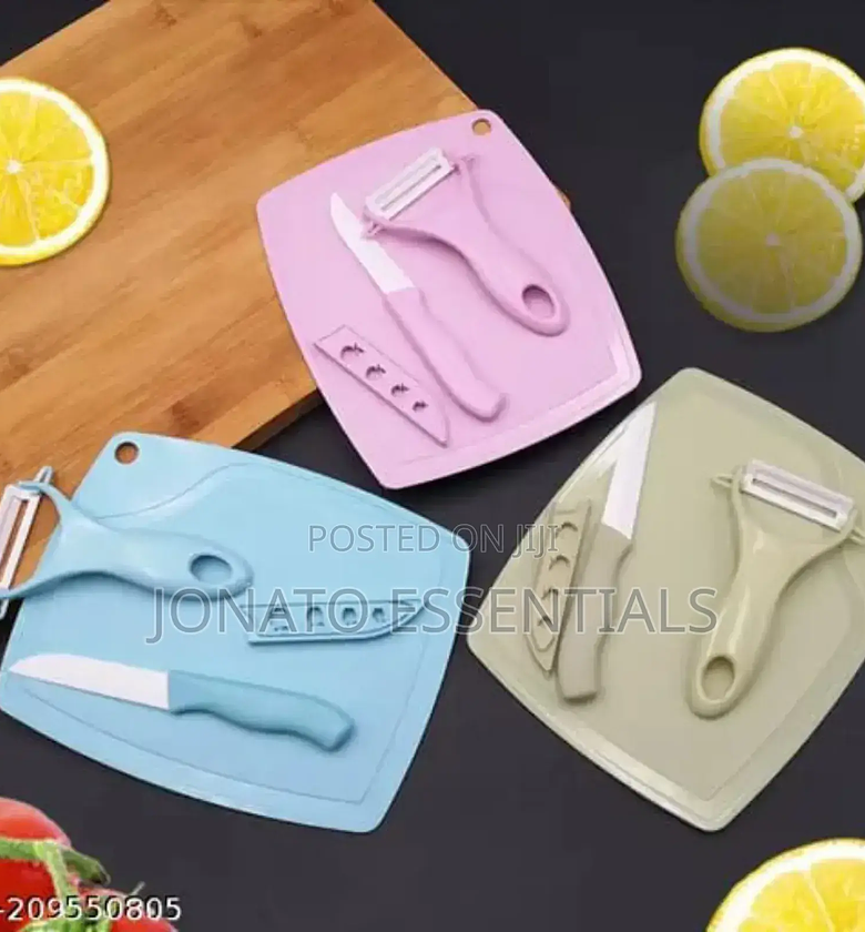 3pc Ceramic Fruit Knife Set image