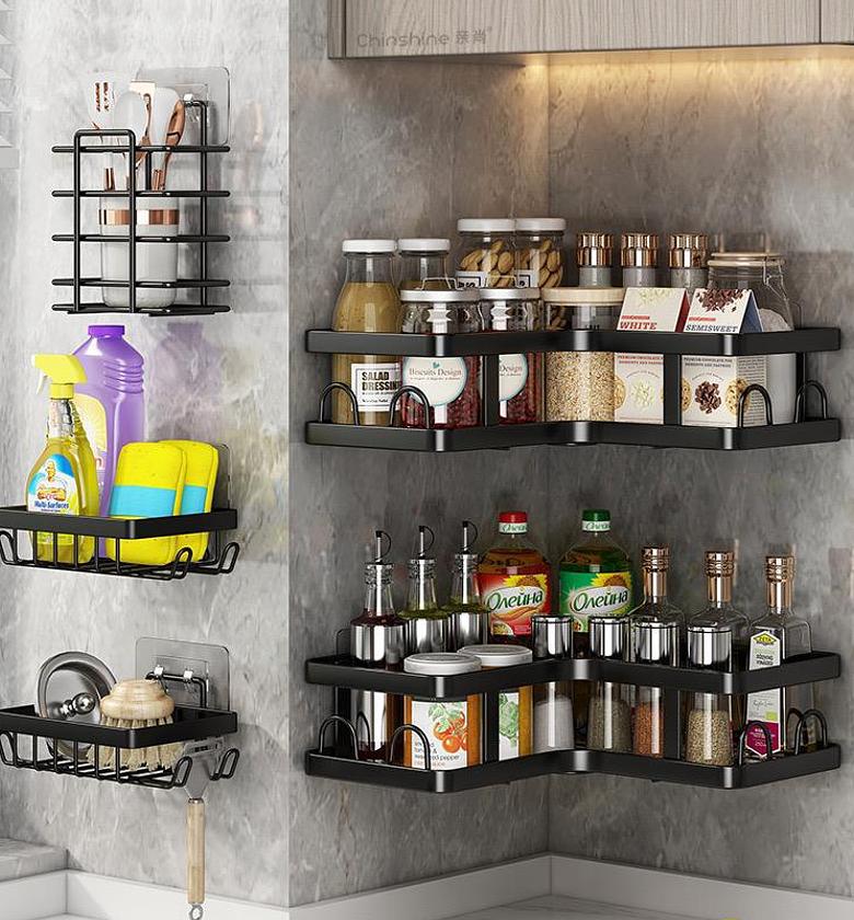 5pcs Set Shower Caddy Shelf/Bathroom Organizer image