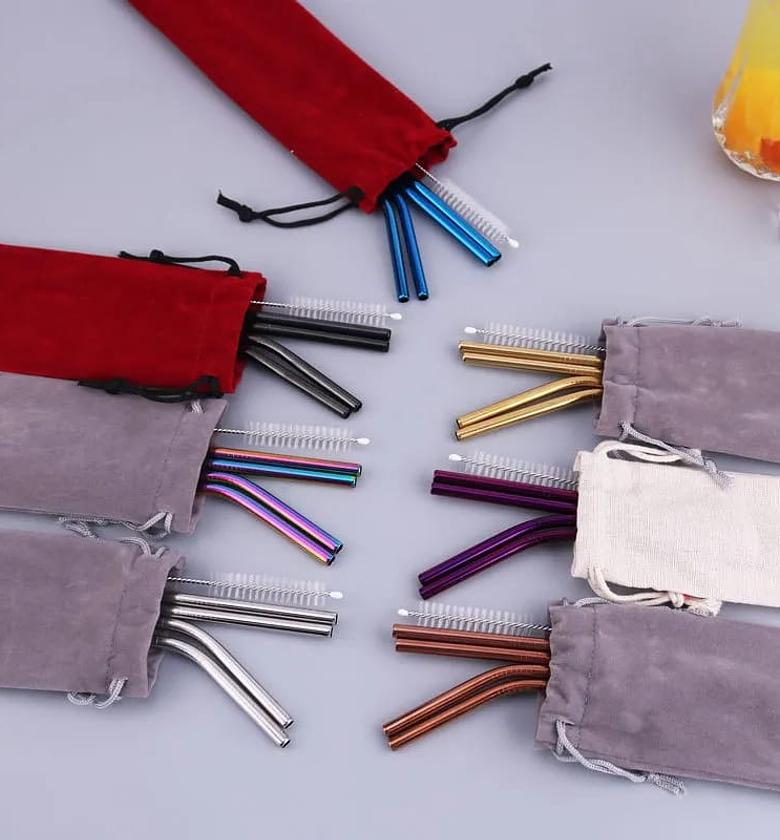 Stainless steel Reusable Metal Straws image