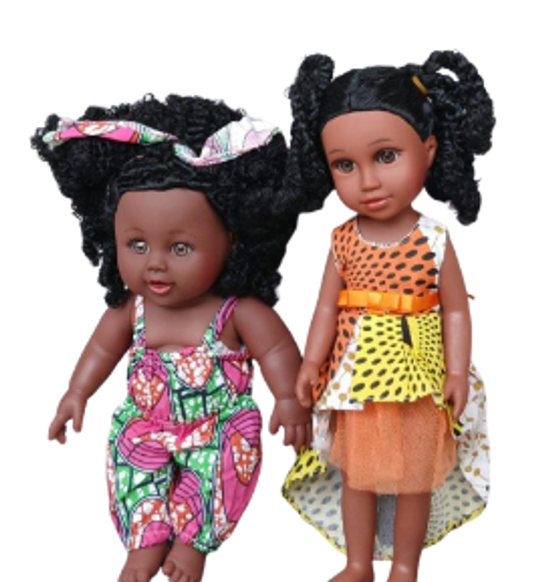 African Big Size Black Doll Size 30cm / Toy Doll /  image
