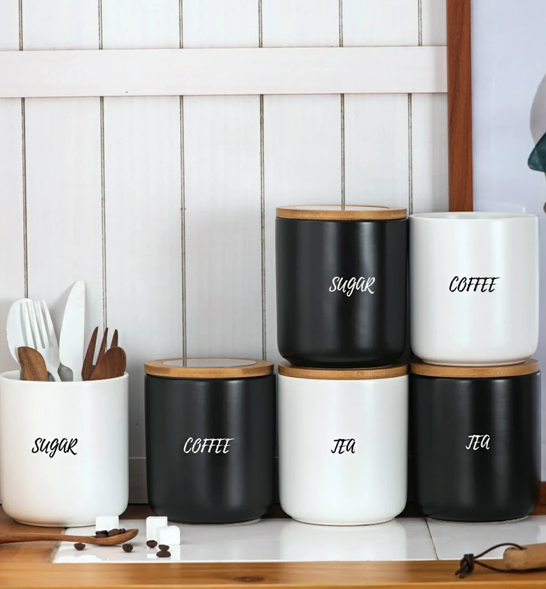3-Piece Modern Ceramic Storage Set (850ml) image