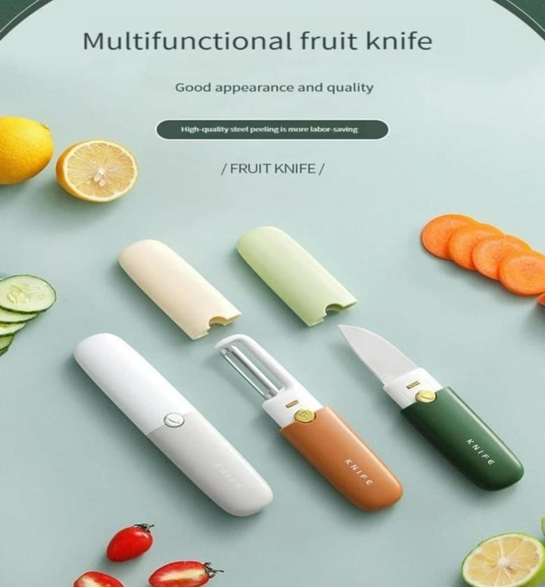 2 Function Pocket Fruit Knife Peeler image