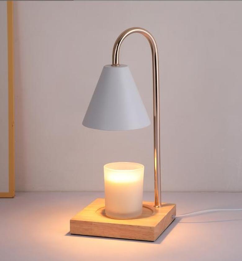 Electric Candle Warmer with Wooden Base image