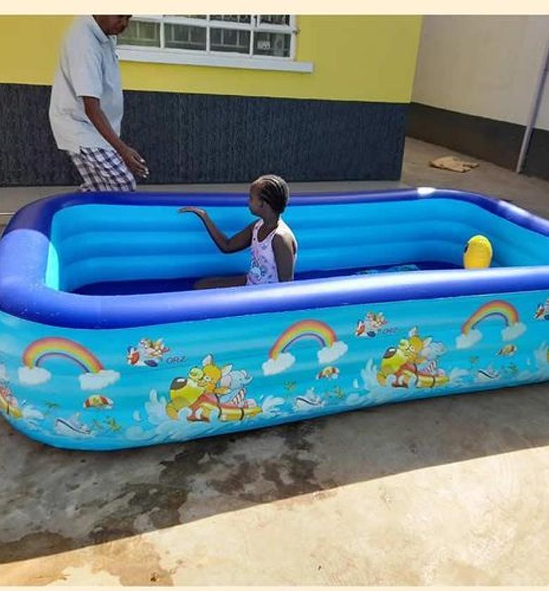 4.2m Portable Inflatable Swimming Pool for Kids & Adults With Free Pump image