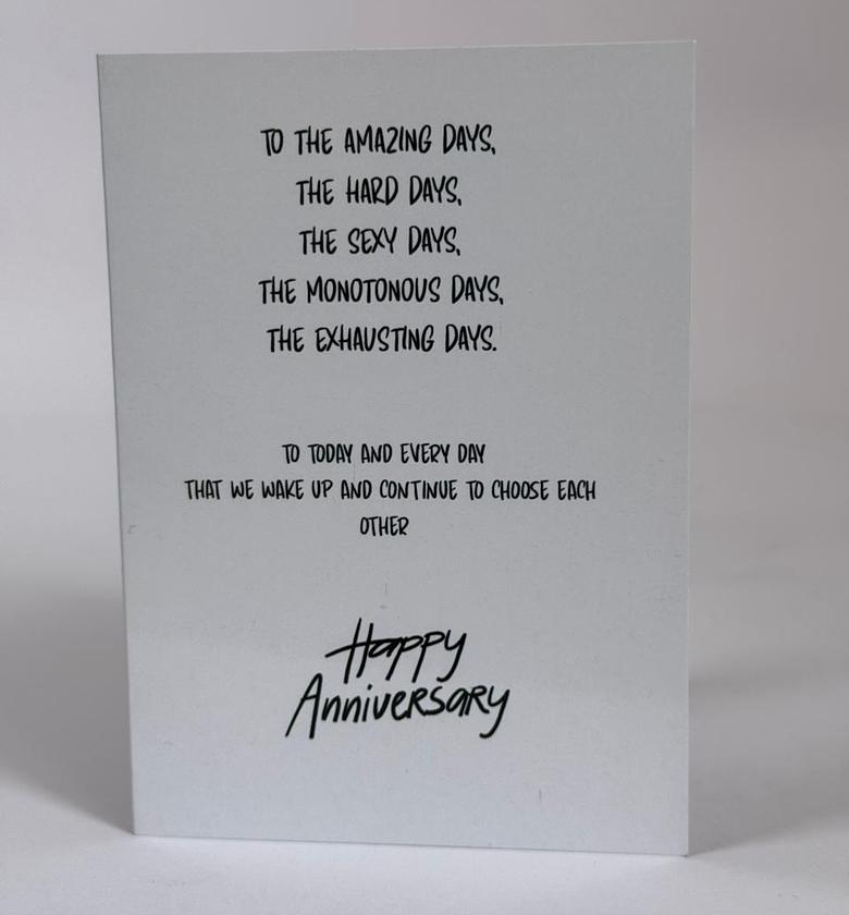 Elegant Happy Anniversary Card image