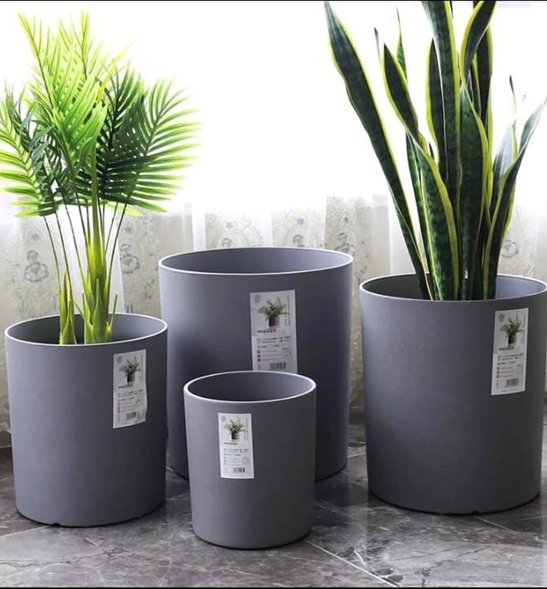 Premium Marble Coated Minimalist Flower Planter image