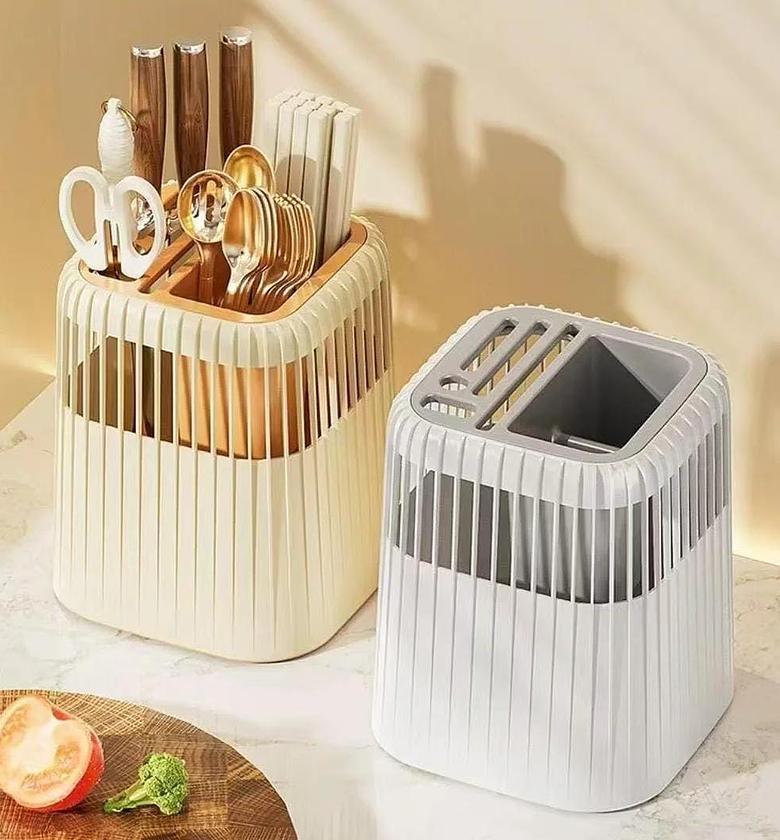 Multi-Functional Rotating Knife & Utensil Rack image