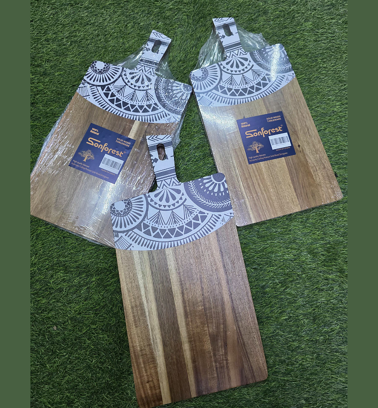Premium Double-Sided Acacia Wood Cutting and Serving Board image