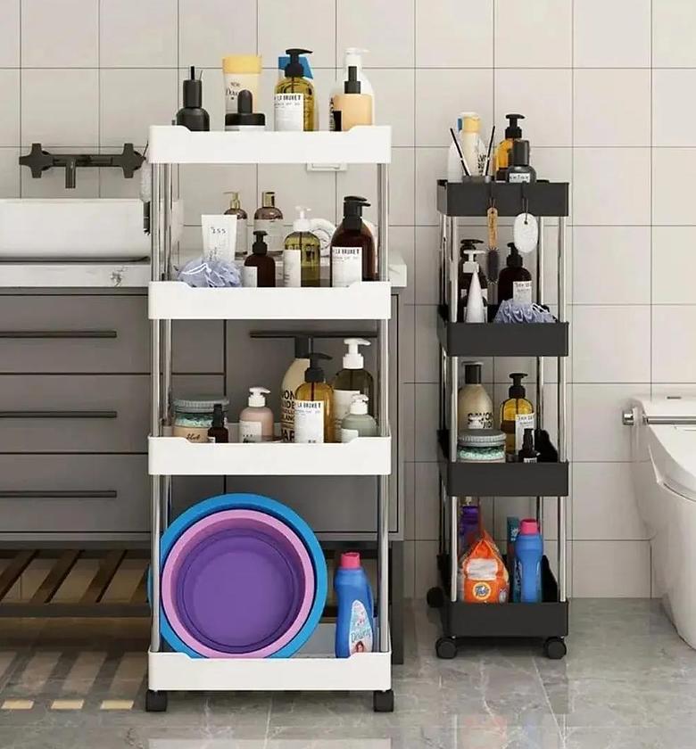 4 layer multipurpose storage rack with wheels image