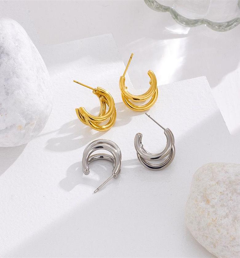 Duet Hoop Earrings image