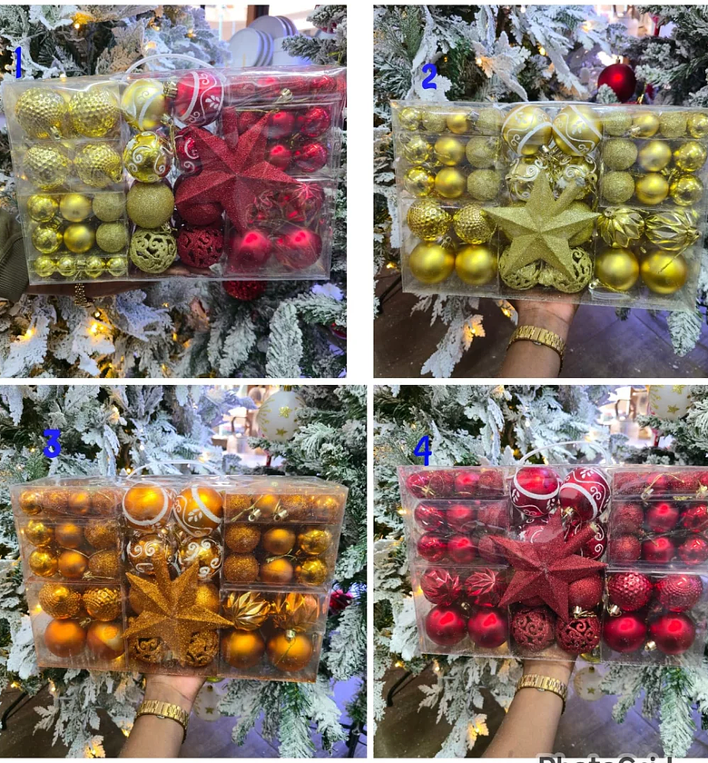 101-Piece Assorted Christmas Tree Decor Ball Set image