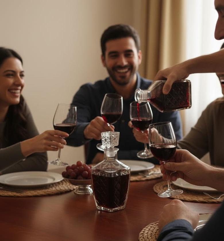 Decanter square big clear image