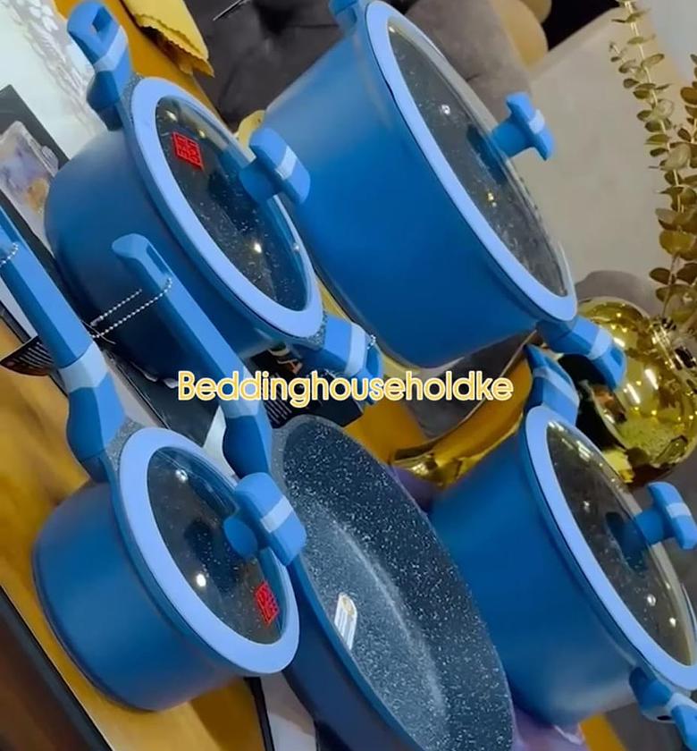 9pcs Ucc life granite cookware image