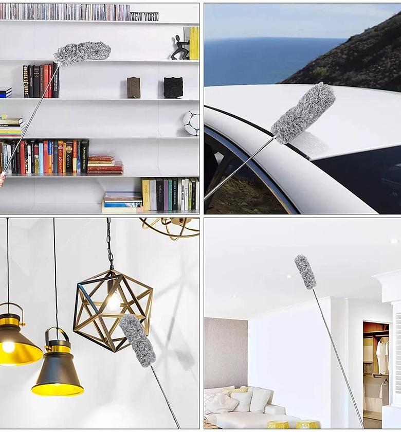 Long Extendable Microfiber Handle Duster  image