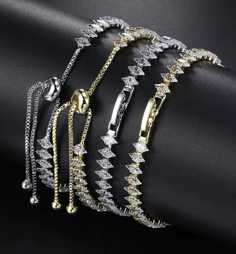 Radiant Square-Cut Tennis Bracelets image